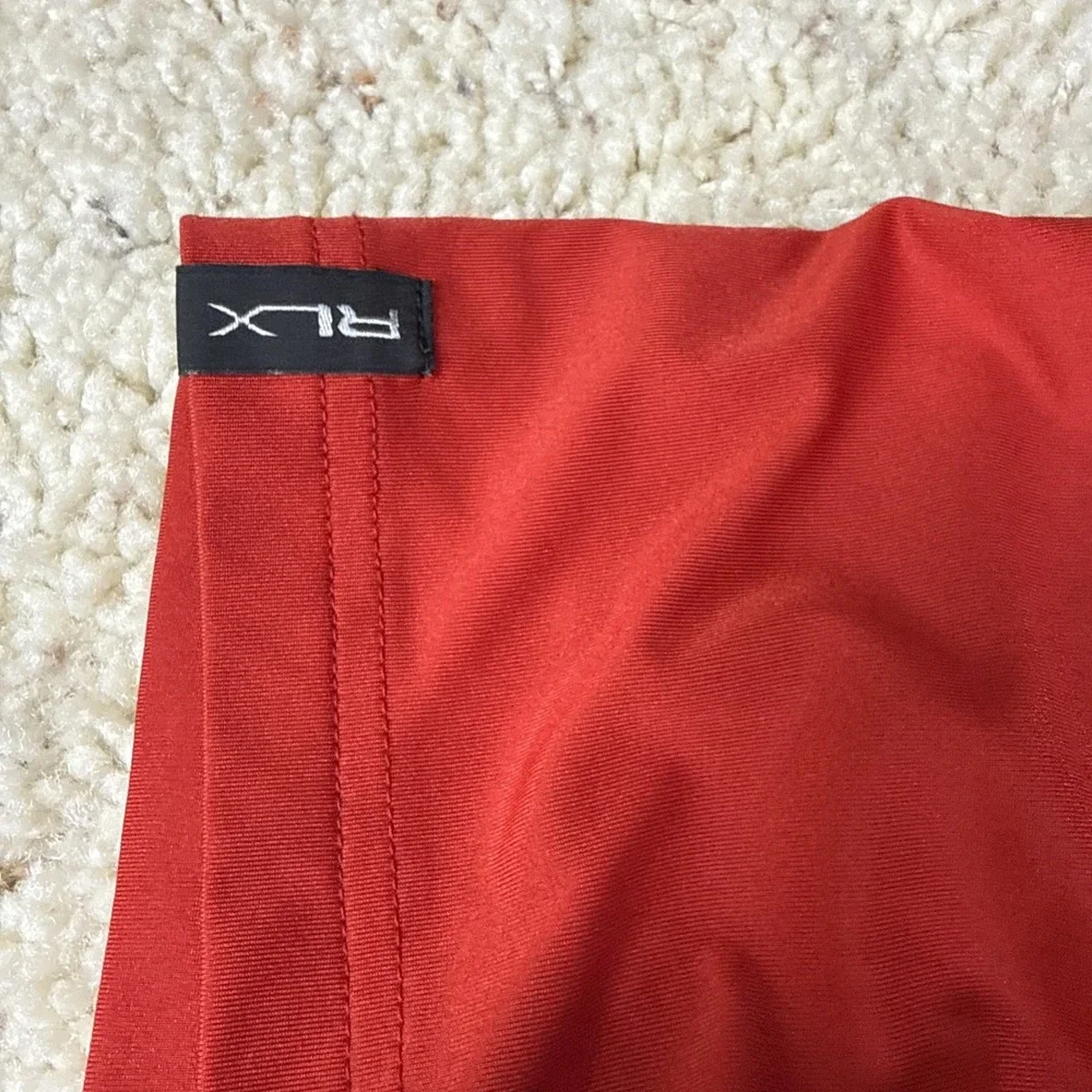 Ralph Lauren RLX Polo Red Size Large Moisture Wicking Polyester